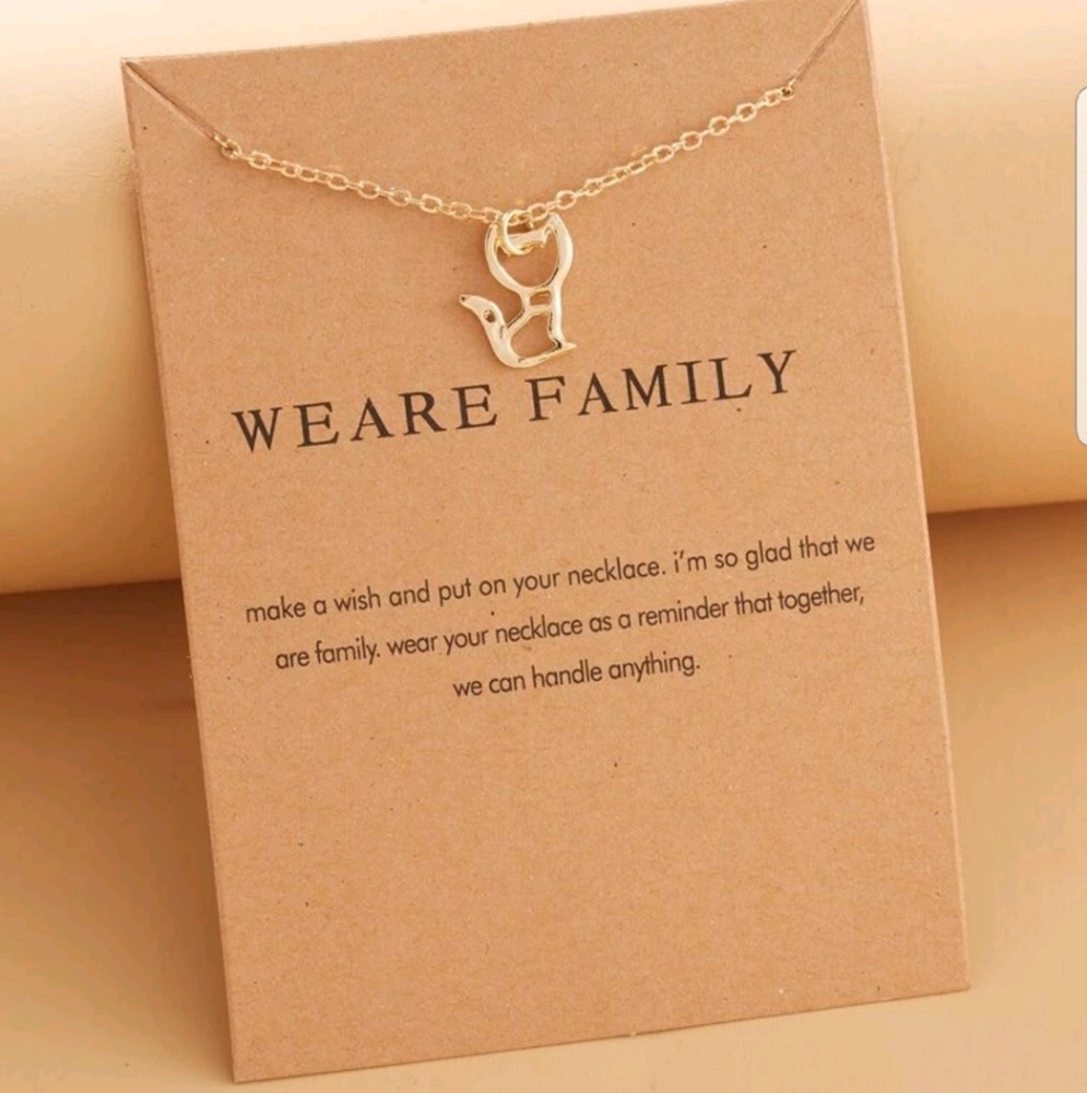 Kitty Cat Charm Family Necklace